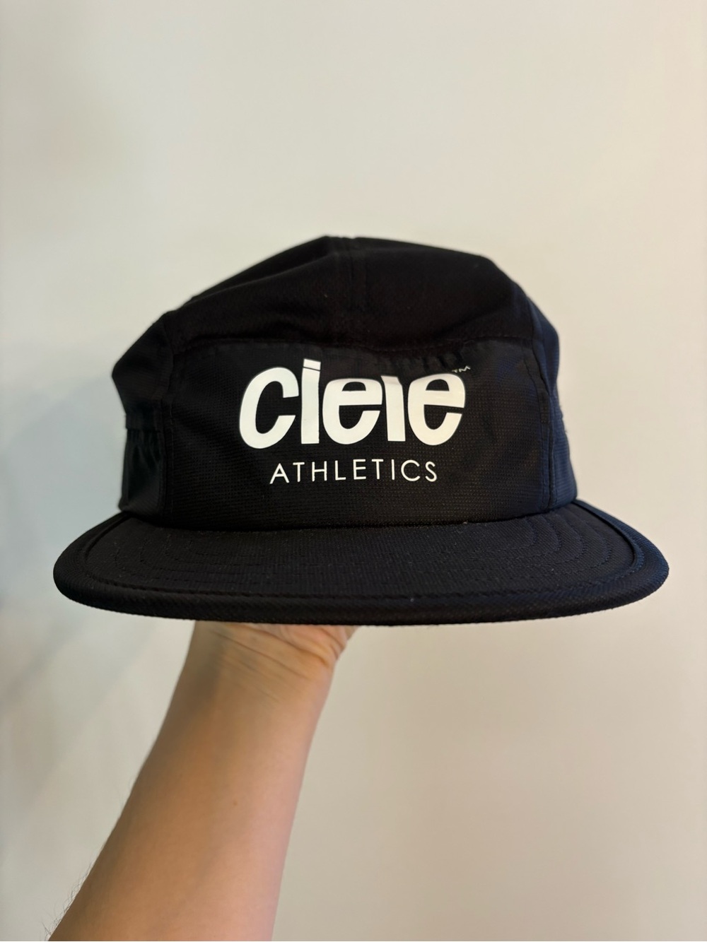Ciele Athletics Black 5-Panel Performance Cap